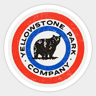 Yellowstone Park - Vintage Look Sticker